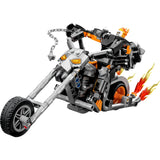 Lego Marvel - Jouet de construction de moto Mech Ghost Rider (76245)