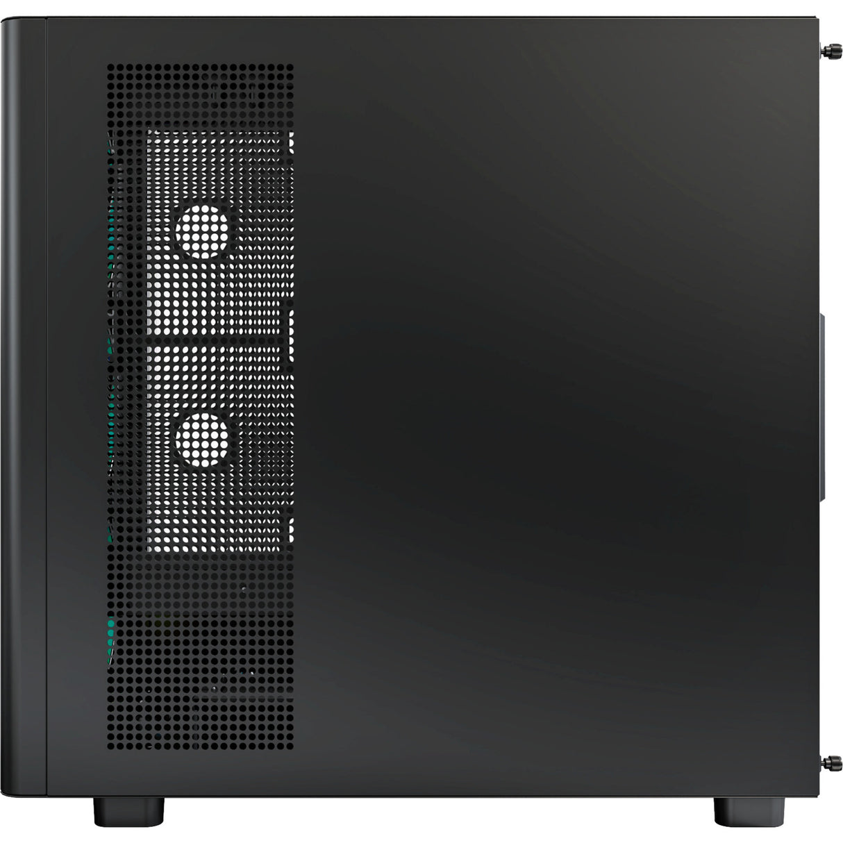 Boîtier tour midi en bois Montech xr (noir | 1x USB-A | 1x USB-C | RVB | fenêtre)
