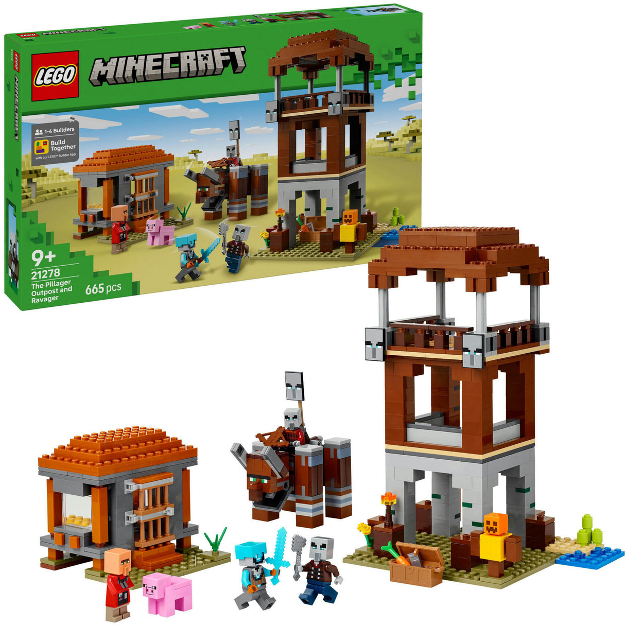Lego 21278 Minecraft l'avant-poste et le destroyer du pilleur