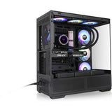 Thermaltake view 370 tg argb midi tower behuizing (zwart | 2x usb-a | 1x usb-c | rgb | tempered glass)