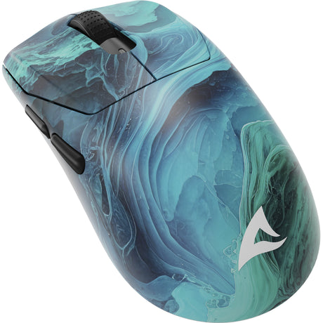 Souris de jeu Sharkoon sgm25w (bleu turquoise, 12 000 dpi, LED RVB)