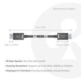 Club 3D DisplayPort 2.1 bidirectionnel certifié Vesa DP80