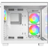 Boîtier tour midi Montech king 65 pro (blanc | 2x USB-A | 1x USB-C | fenêtre)