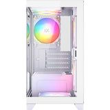 Boîtier tour midi Xyz pc gear Titanium View Lite (blanc | 2x USB-A | verre trempé)