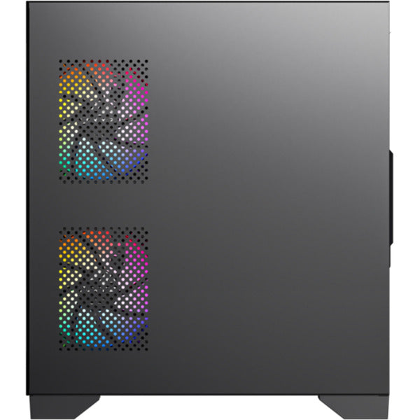 Boîtier tour midi Xyz pc gear Titanium View Lite (noir | 2x USB-A | verre trempé)