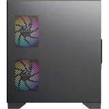 Boîtier tour midi Xyz pc gear Titanium View Lite (noir | 2x USB-A | verre trempé)