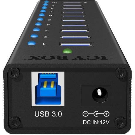 Icy box ib-ac6110 Hub USB (noir, 10x ports USB 3.0)