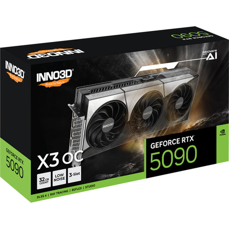 Inno3d n50903-32d7x-17593928 nvidia geforce rtx™ 5090 x3, 32 Go, GDDR7, 512 bits, 1 792 Go, PCIe 5