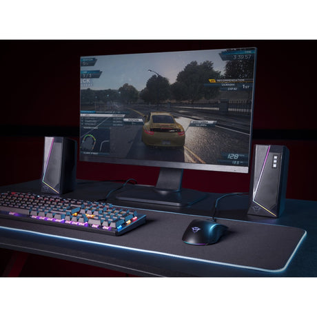 Trust GXT 609 Zoxa ensemble d'enceintes éclairées RVB Enceinte PC (noir, LED RVB)