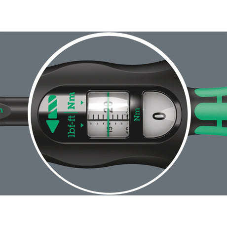 Wera click-torque a 5 clé dynamométrique avec cliquet inverseur (noir vert)