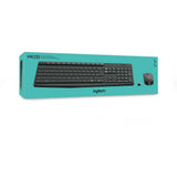 Logitech mk235 ensemble de bureau sans fil (noir, disposition américaine-internationale (qwerty))