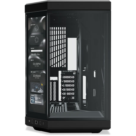 Boîtier tour midi Hyte y70 touch infinite (noir | 2x USB-A | 1x USB-C | verre trempé)
