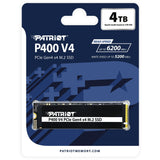 Patriot p400 v4 4 to ssd (p400vp4tbm28h, pcie 4.0 x4, nvme 2.0, m.2 2280)