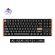 Clavier mécanique Keychron k8 he-f1 rgb (noir, disposition américaine (qwerty), nébuleuse magnétique à double rail gateron, 80 % (tkl), LED rgb, osa double-shot pbt, hot swap, usb-c | 2,4 ghz | bluetooth 5.1)