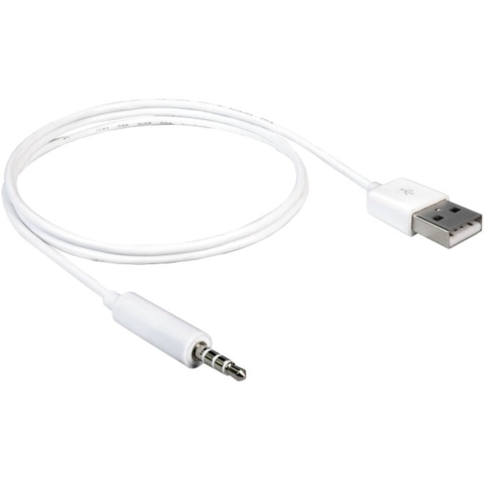 Delock câble usb-a mâle > adaptateur jack stéréo 3,5 mm mâle 4 broches (ipod shuffle, 1 m)