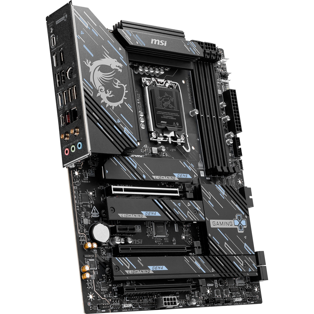 Carte mère MSI Z890 Gaming Plus WiFi Socket 1851 (noir, RAID, 5 Go-LAN, WLAN, BT, son, ATX)