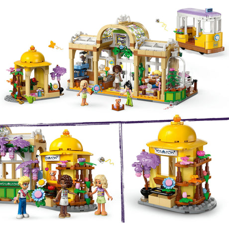Ensemble de construction Lego ® Friends, un café aux plantes et un magasin de fleurs - 42671