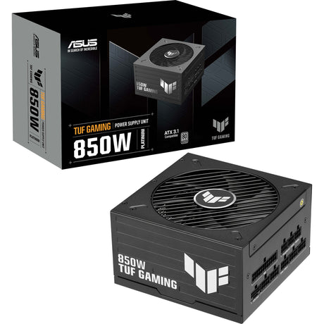 Asus tuf gaming platinum modulaire 850 watt voeding (zwart, 1x 12v-2x6, 3x pcie)