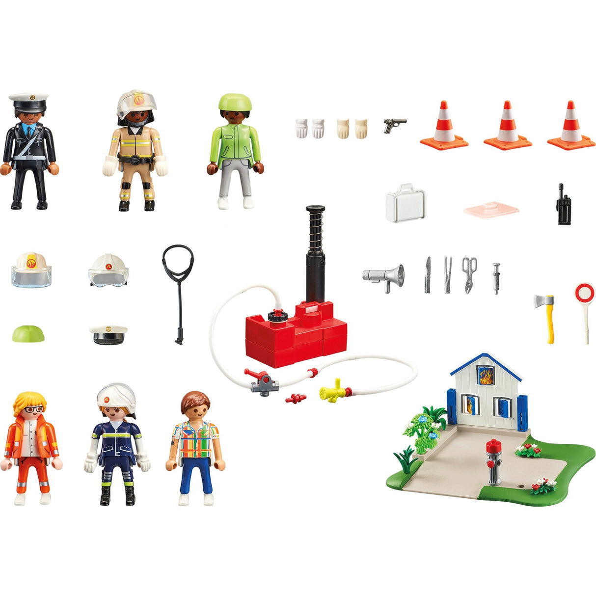 Figurines Playmobil - mes figurines : jouets de construction mission de sauvetage (70980)
