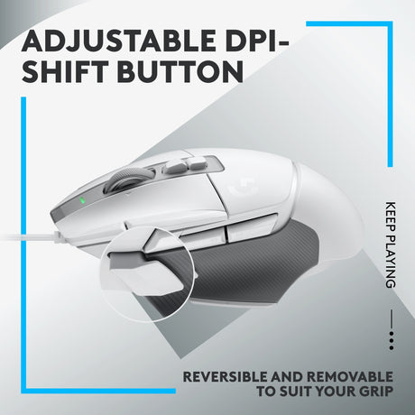 Souris de jeu Logitech g502 x (blanche, 100 - 25 600 dpi)