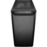 Soyez silencieux! boîtier tour midi pure base 501 lx (noir | 2x USB-A | 1x USB-C | RGB | verre trempé)