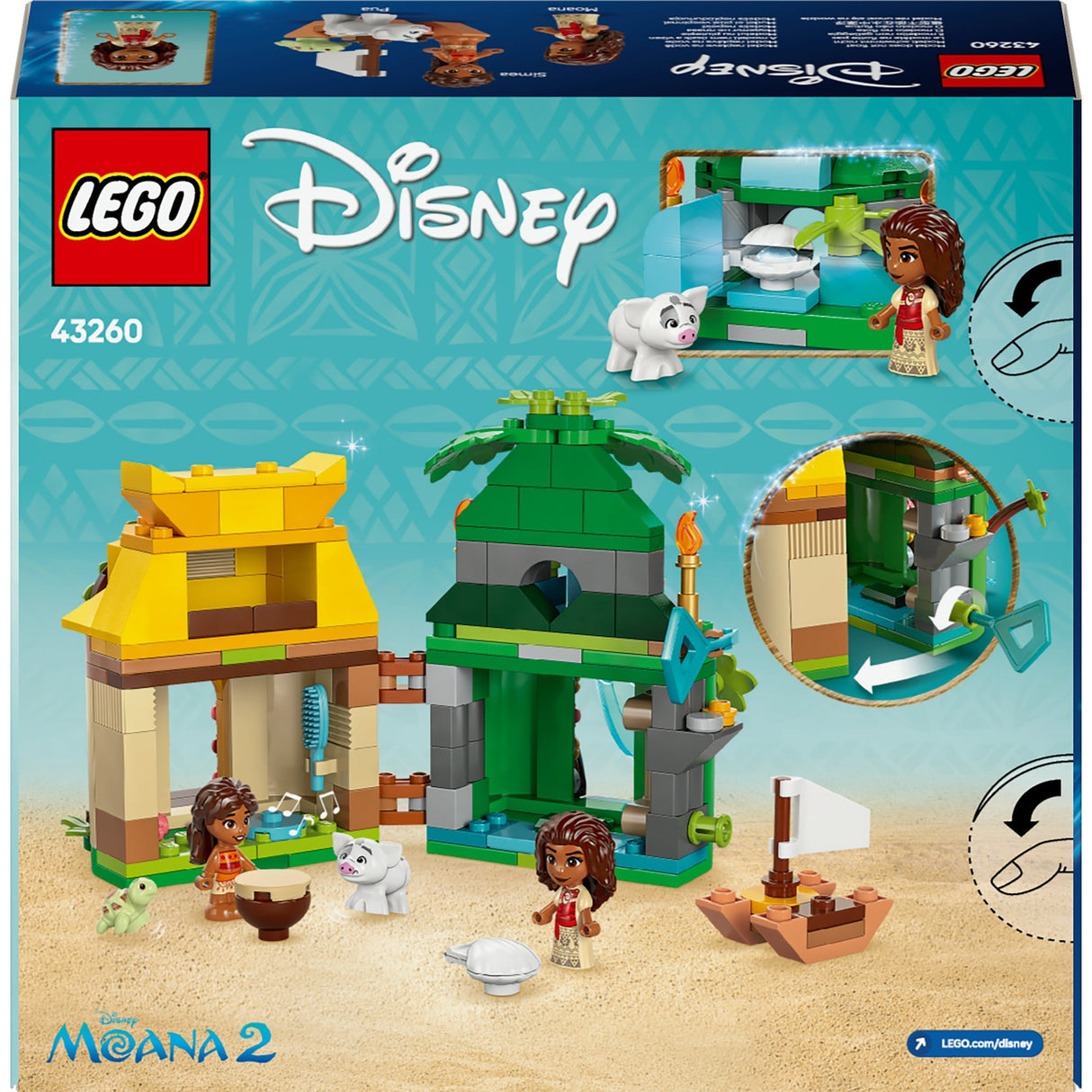 Lego Disney Princess 43260 L'île de jeu de Vaiana