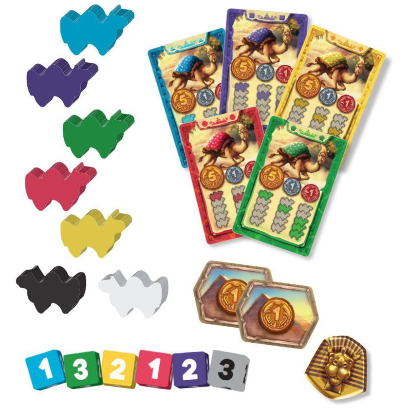 Asmodee eggertspiele camel up - jeu de société course de chameaux - nouvelle édition avec palmier 3D