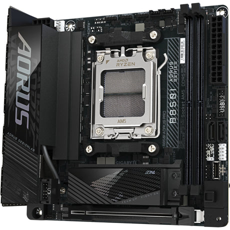 Carte mère Gigabyte B850i Aorus Pro Socket AM5 (noir, RAID, 2,5 Go-LAN, Wi-Fi 7, BT, son, Mini-ITX)