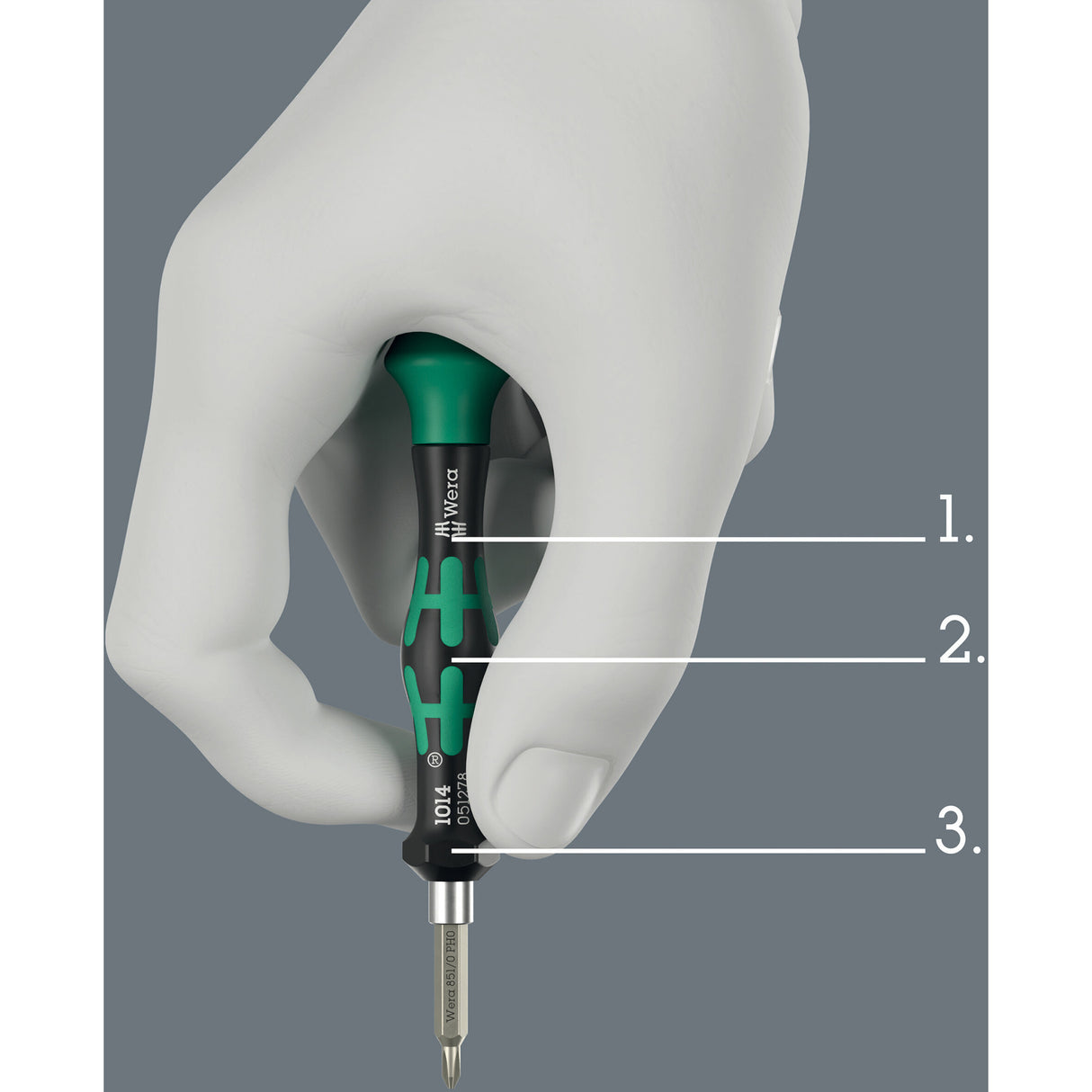 Wera Tool-Check Modular Micro 1, jeu d'embouts 21 pièces (noir vert)