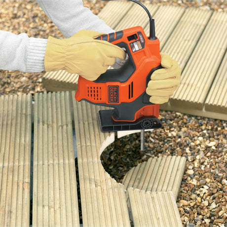 Scie alternative Black+decker 500w scorpion avec technologie de sélection automatique rs890k-qs (orange noir)