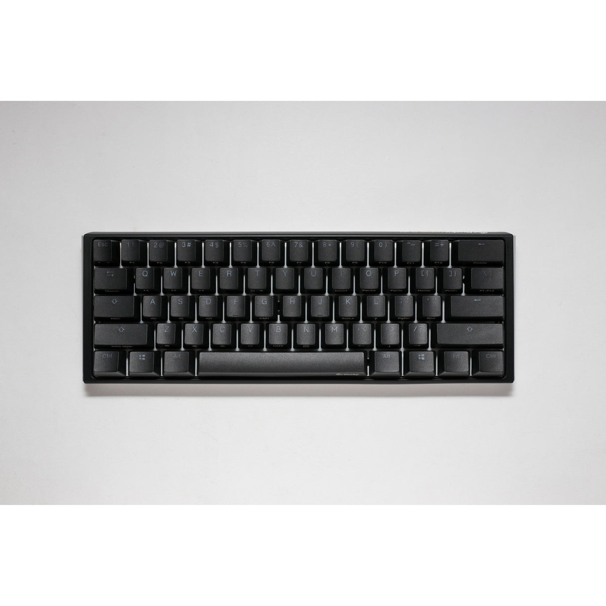 Clavier mécanique mini RVB classique Ducky One 3 (noir, disposition américaine (qwerty), marron cerise mx, 60 %, LED RVB, pbt double-shot, échangeable à chaud, mécanique charlatan)