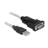 Delock adaptateur USB 2.0 type-a > 1 x série db9 rs-232 + adaptateur db25 (1,8 mètres)
