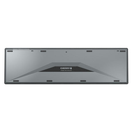 Cherry KW 9100 slim, clavier (noir argenté, disposition UE (QWERTY), commutateurs à ciseaux, ABS, USB-C, 2,4 GHz, Bluetooth)