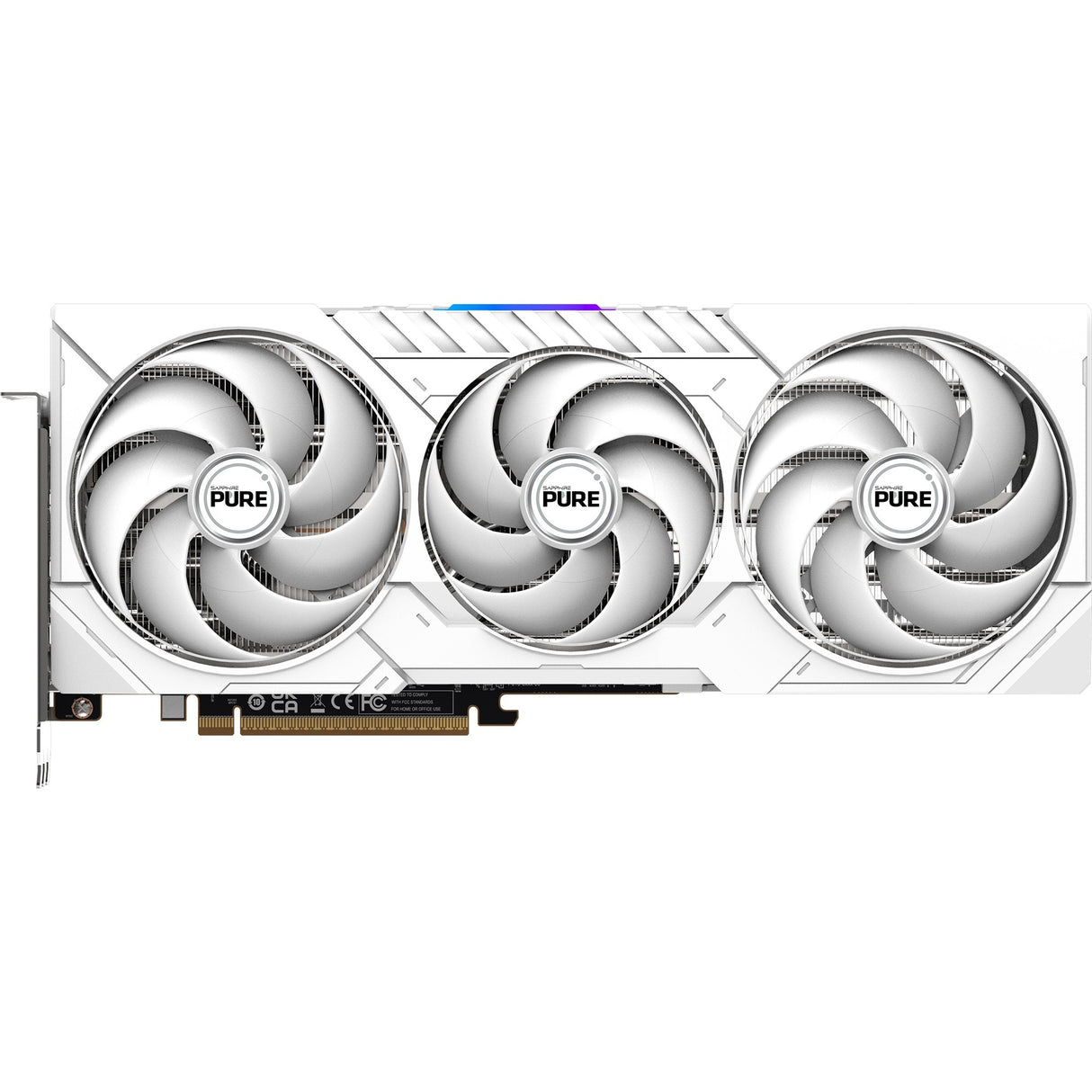 Carte graphique Sapphire Radeon RX 9070 Pure OC (blanc, 2x display port, 2x HDMI, RDNA4)