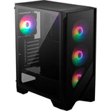 Boîtier tour midi MSI Mag Forge 120A Airflow (noir | 2x USB-A | RVB | Verre trempé)