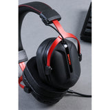 Casque de jeu supra-auriculaire sans fil Mchose s9 pro (noir rouge, ordinateur portable, smartphone, commutateur Playstation, Bluetooth filaire type-c 2,4 g)