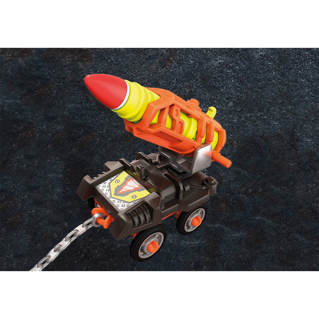 Playmobil Dino Rise - Jouets de construction de kart-fusée de mine de dinosaure (70929)