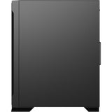 Boîtier tour midi en maille Xyz PC Gear Airone 300-X (noir | 1x USB-A | 1x USB-C | Verre trempé)