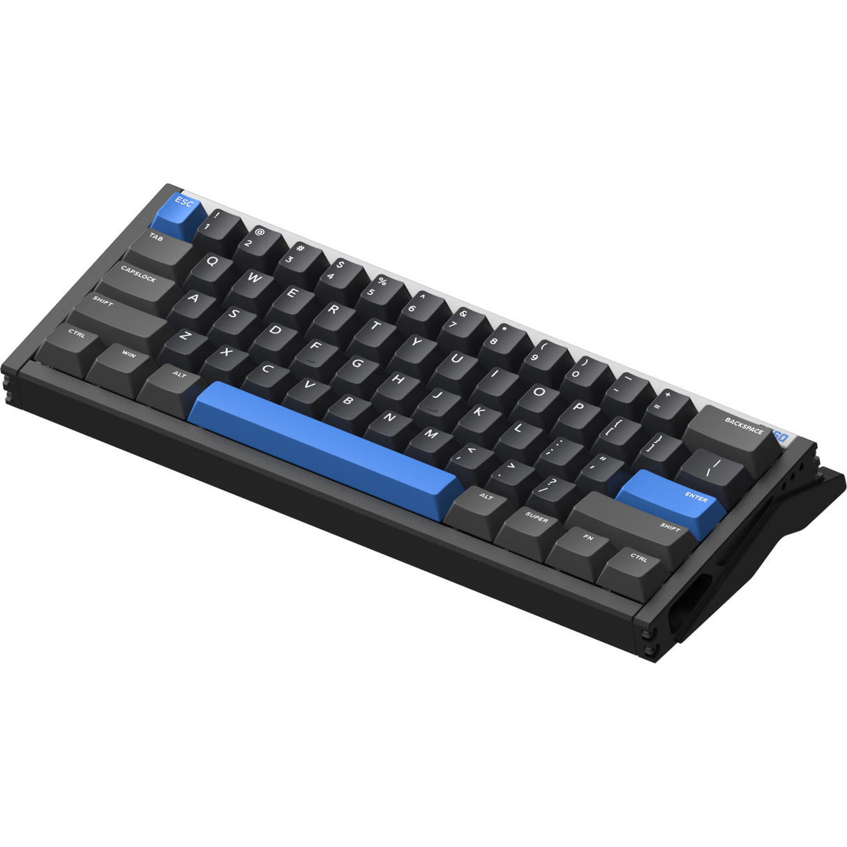 Clavier de jeu à commutateur magnétique Iqunix ez60 (noir, disposition américaine (qwerty), gateron star trail, 60%, RVB, touches pbt double shot)