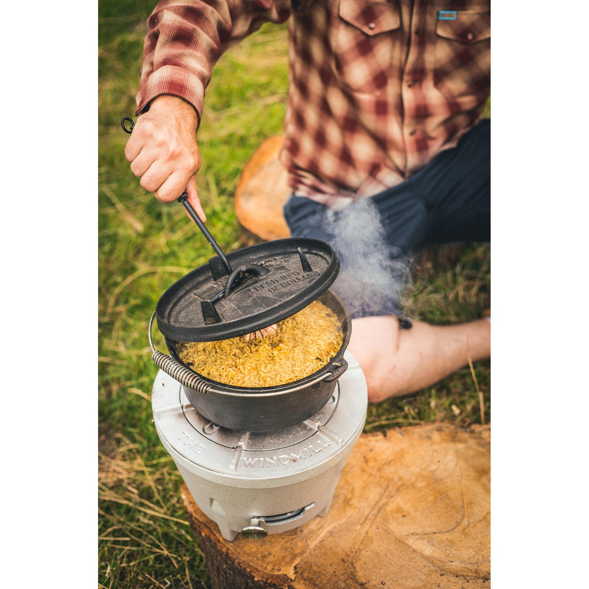 The Windmill Dutch Oven Poêle de cuisson 4,5 qt (noir, ø 25,5 cm | 3,8 litres)