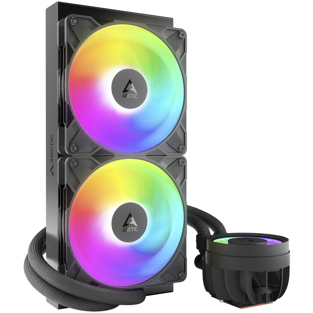 Arctic Liquid Freezer III Pro 280 A-RGB Refroidissement par eau (noir, connecteur de ventilateur PWM à 4 broches)