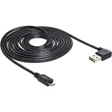 Dellock USB 2.0 Male gauche droite> Micro-B, 3M