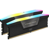 Corsair Vengeance RGB 32 Go DDR5-5200 (2x 16 Go) RAM (noir, cmh32gx5m2b5200c40, xmp 3.0)
