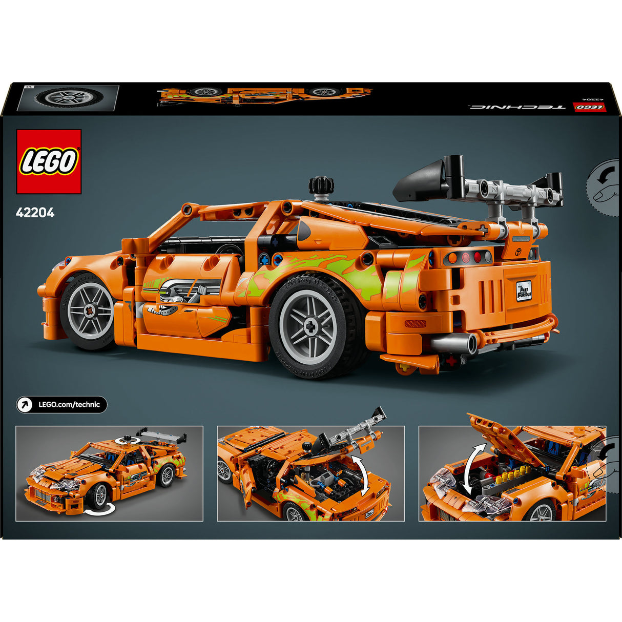 Lego technic 42204 rapide et furieux toyota supra mk4