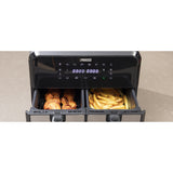 Friteuse à air chaud Princess double panier Aerofryer (noir, 2x 4 litres)