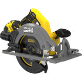 Scie circulaire Stanley fatmax v20 18v scie circulaire à main 190mm (noir jaune, batterie et chargeur inclus, avec étui)