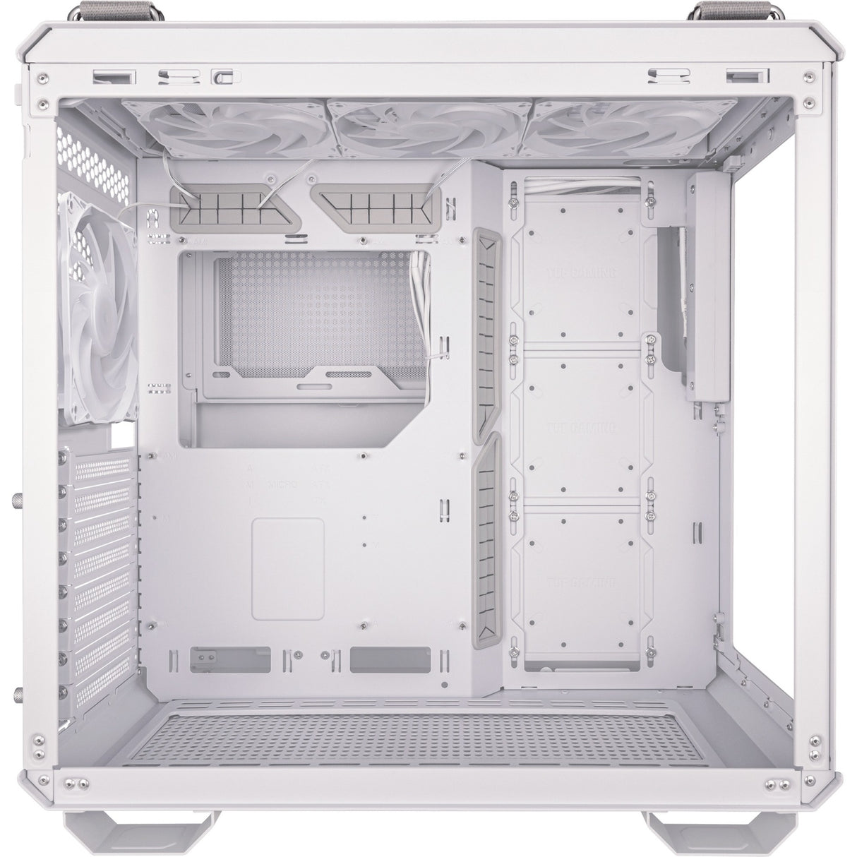 Boîtier tour midi Asus tuf gaming gt502 plus (blanc | 2x USB-A | 1x USB-C | verre trempé)