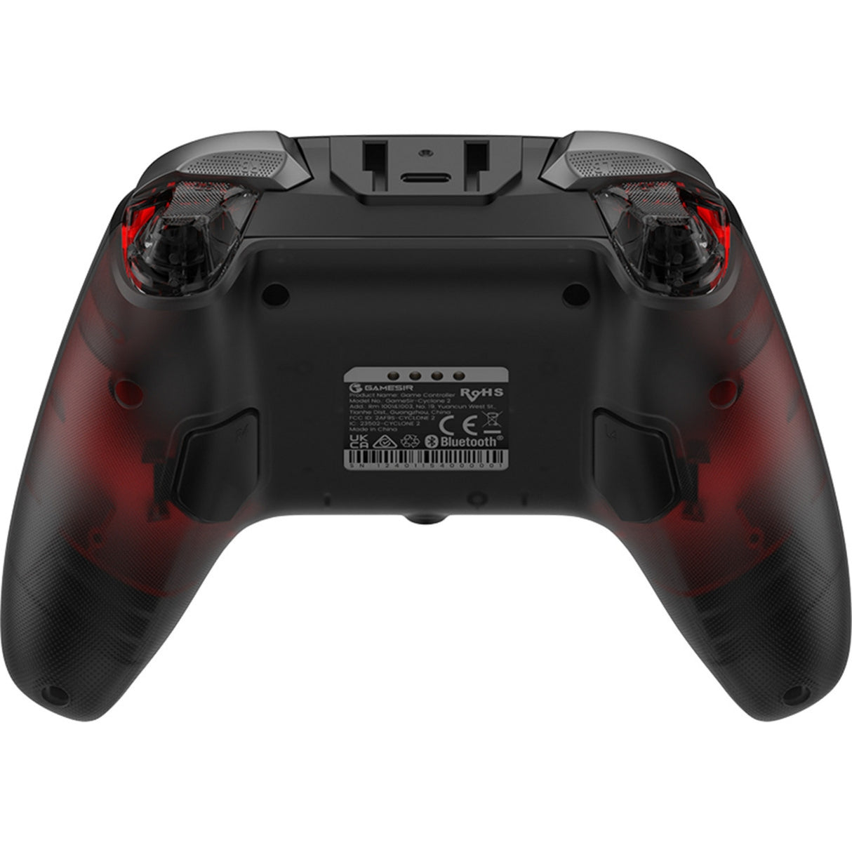 Manette multiplateforme Gamesir Cyclone 2 - Shadow Black (Noir Rouge, USB 2,4 GHz Bluetooth, Switch, Android, iOS, PC)