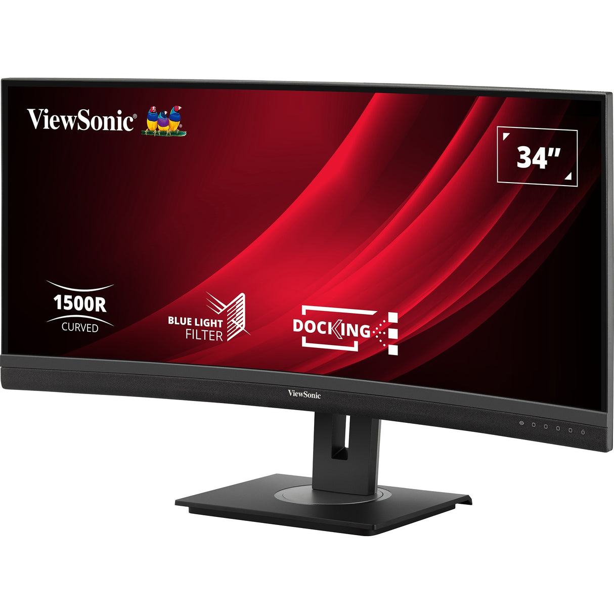 Viewsonic UwQHD Moniteur d'accueil incurvé VG3456C 34 Ultrawide (noir (mat), 2x HDMI, 1x Display Port, USB-A, USB-B, USB-C, LAN, Audio)
