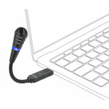 Microphone de cou de cygne de Dellock USB avec bouton muet